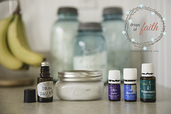 Drops of Faith - Pain Cream and Roller. PanAway, Valor and Peppermint. Young Living.