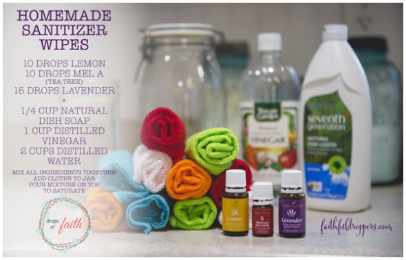 Homemade Sanitizer Wipes | Chattanooga Young Living Essential Oils