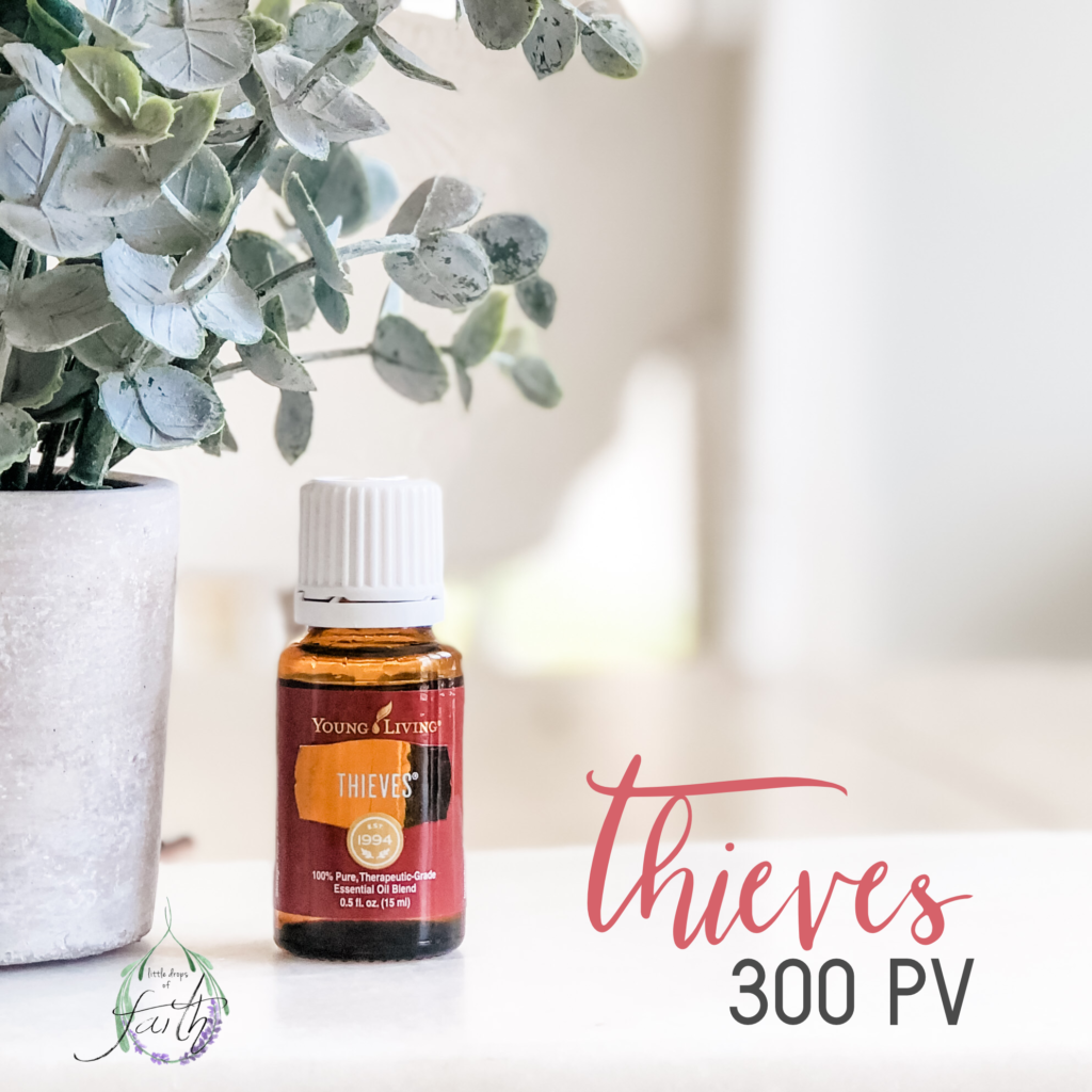 15ml bottle of Thieves essential oil free with 300 pv purchase