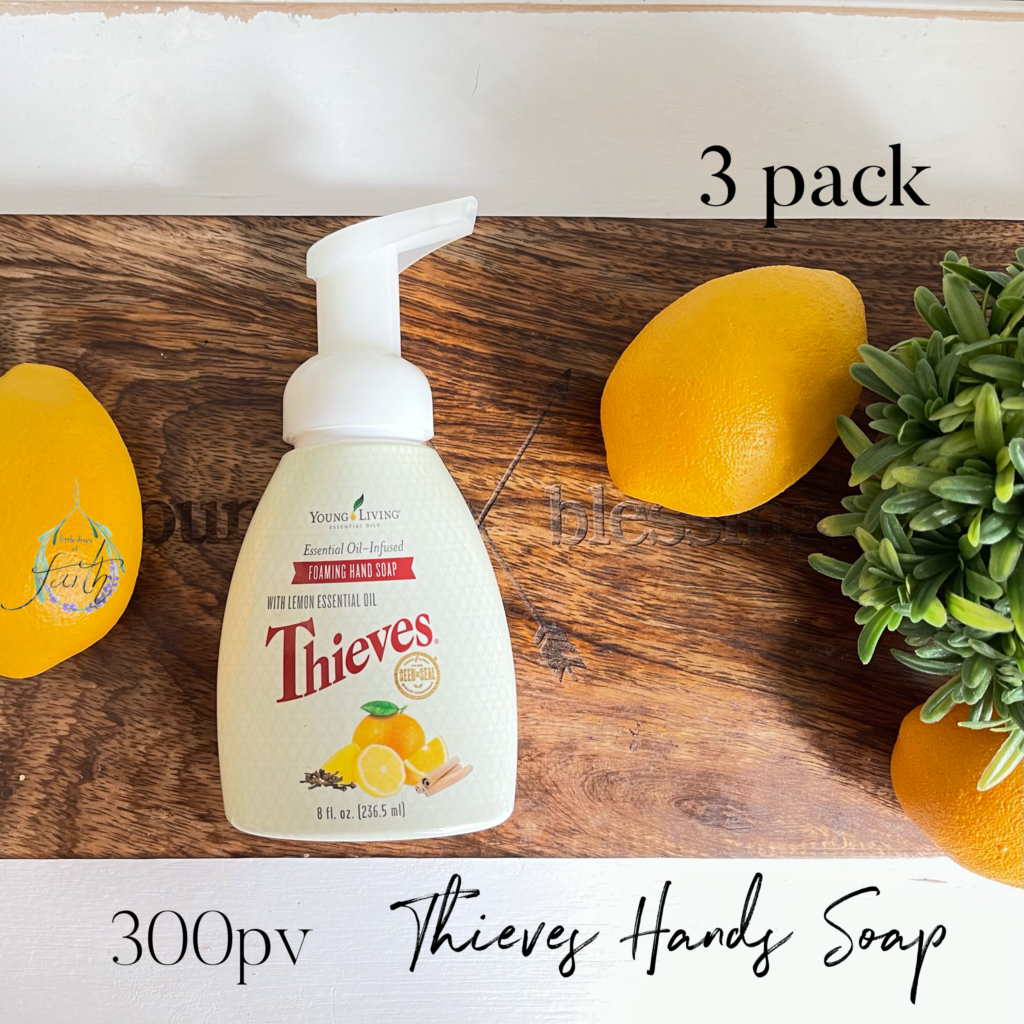 3 pack of Thieves hand soaps with 300 pv purchase