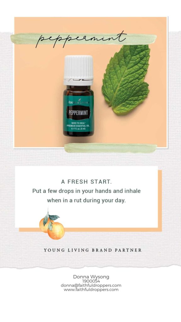 5ml bottle of Peppermint is April's free gifts with purchase bonus oil on subscribe to save at the 190 pv level